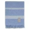 Lexington Hotel Wool Throw 130x170 Cm, Blue/White