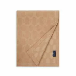 Lexington Jacquard Velvet Decke, Beige, Baumwolle 240X260 Cm