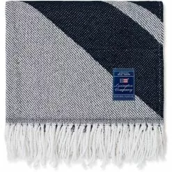 Lexington Logo Decke 130x170 Cm, Weiß / Blau