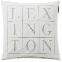 Lexington Logo Kissenbezug, 50x50 Cm, Off-white