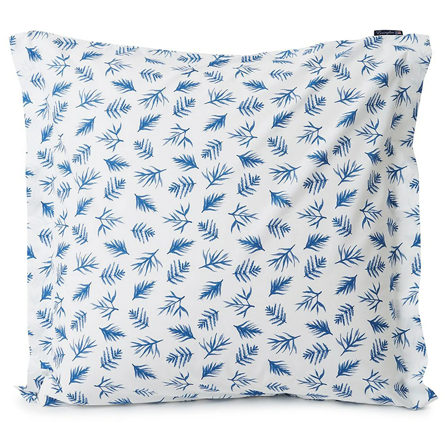 Lexington Blue Printed Leaves Organic Cotton Poplin Kissenbezug, 65x65 Cm 3 Lexington Blue Printed Leaves Organic Cotton Poplin Kissenbezug, 65x65 Cm