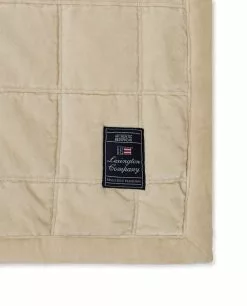 Lexington Quilted Cotton Velvet Tagesdecke 160x240 Cm, Hellbeige -Home-Verkäufe 2023 lexington quilted cotton velvet bedspread lt bg 160x240 2