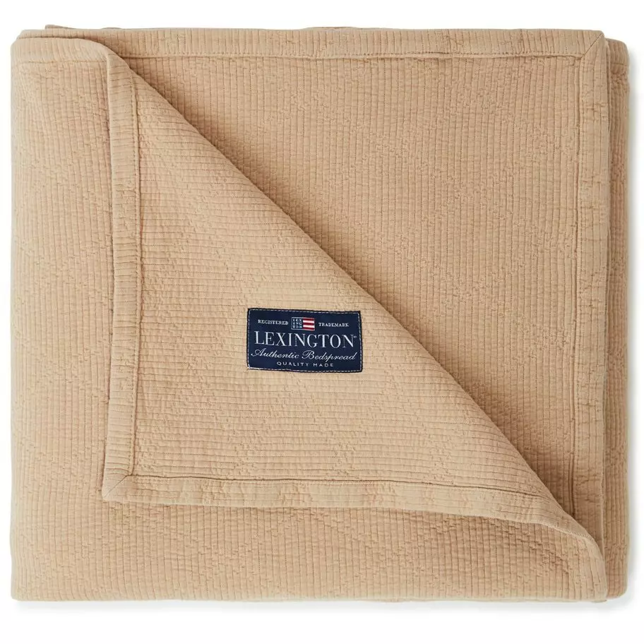 Lexington Quilted Jacquard Tagesdecke Beige, 260x240 Cm 3 Lexington Quilted Jacquard Tagesdecke Beige, 260x240 Cm