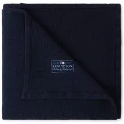 Lexington Quilted Jacquard Tagesdecke Dunkelblau, 260x240 Cm