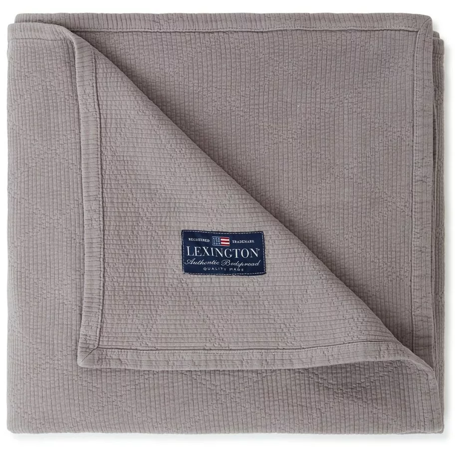 Lexington Quilted Jacquard Tagesdecke Grau, 160x240 Cm 3 Lexington Quilted Jacquard Tagesdecke Grau, 160x240 Cm