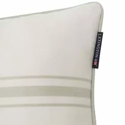 Lexington Small Center Striped Kissenbezug 30x50 Cm, Weiß -Home-Verkäufe 2023 lexington small center striped organic cotton twill pillow 1
