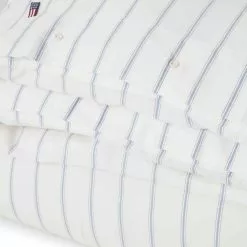 Lexington Striped Lyocell/Cotton Bettdeckenbezug Weiß/Blau, 150x210 Cm 7 Lexington Striped Lyocell/Cotton Bettdeckenbezug Weiß/Blau, 150x210 Cm -Home-Verkäufe 2023 lexington white blue striped lyocell cotton duvet cover 2 1