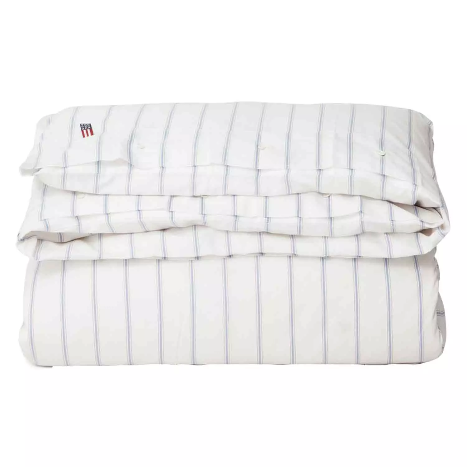 Lexington Striped Lyocell/Cotton Bettdeckenbezug Weiß/Blau, 150x210 Cm 3 Lexington Striped Lyocell/Cotton Bettdeckenbezug Weiß/Blau, 150x210 Cm