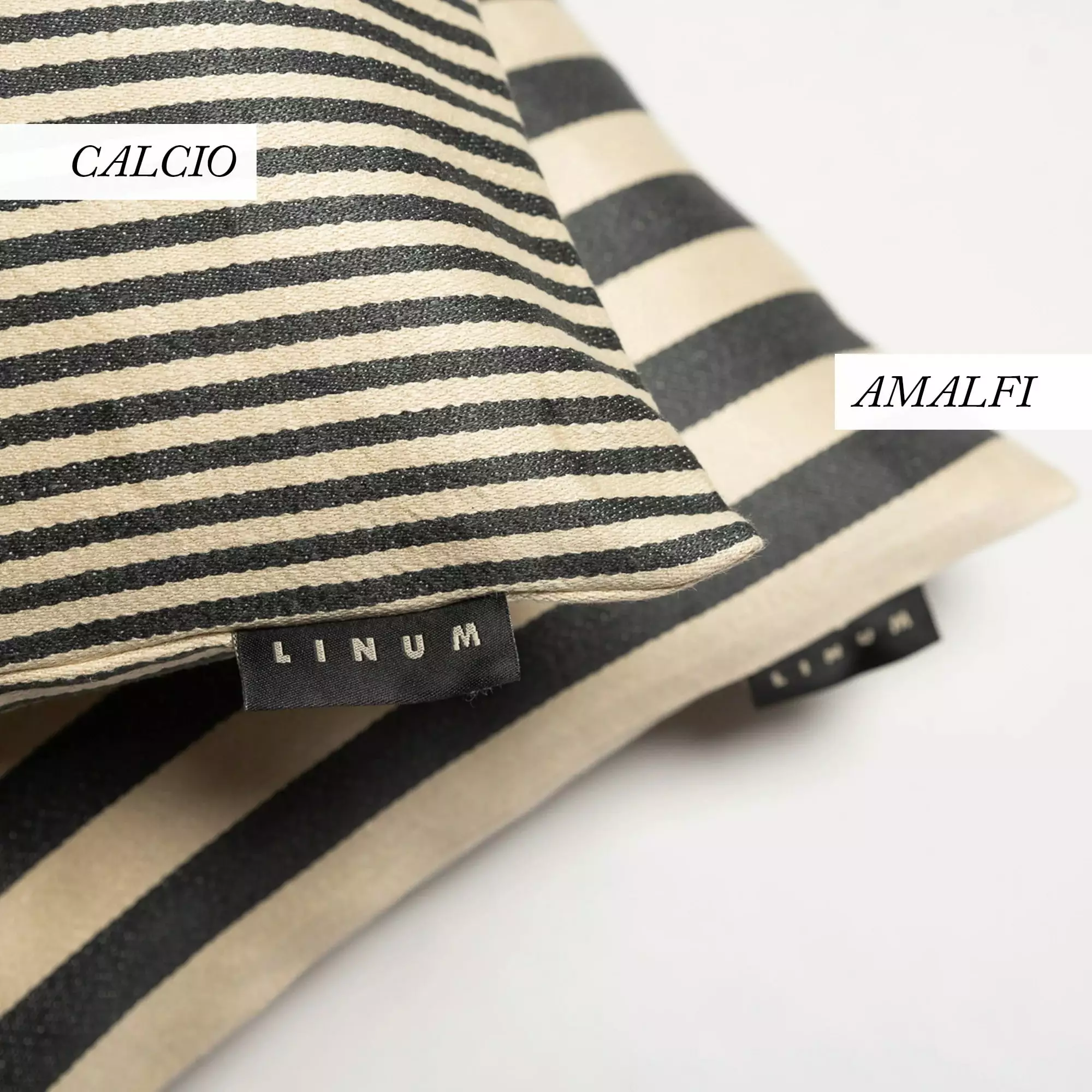 Linum Amalfi Kissenbezug 35x50 Cm, Dark Charcoal Grey 4 Linum Amalfi Kissenbezug 35x50 Cm, Dark Charcoal Grey – Bild 2