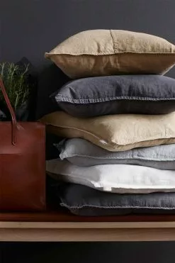 Linum West Kissenbezug 50x50,  Granite Grey -Home-Verkäufe 2023 linum west kissenbezug 50x50 1 1