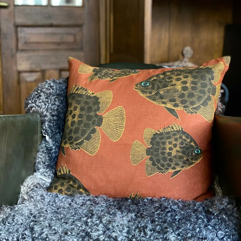 Lisa Bengtsson Håkan Kissenbezug Baumwolle / Leinen 50x50 Cm 4 Lisa Bengtsson Håkan Kissenbezug Baumwolle / Leinen 50x50 Cm – Bild 2