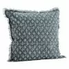 Madam Stoltz Kissenbezug Mit Fransen 50x50 Cm, Blau / Hellgrau -Home-Verkäufe 2023 madam stoltz cushion cover with fringes 50x50 cm 17