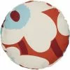 Marimekko Unikko Kissenbezug Rund 43 Cm, Orange / Off-white / Hellblau -Home-Verkäufe 2023 marimekko unikko round cushion 0