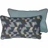 Mette Ditmer Atelier Kissen 30x50 Cm, Dark Mosaic / Hellblau