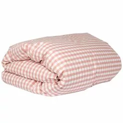 Mille Notti Casella Bettdeckenbezug 150x210 Cm, Rosa/Elfenbein