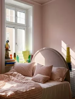 Mille Notti Casella Bettdeckenbezug 150x210 Cm, Rosa/Elfenbein -Home-Verkäufe 2023 mille notti casella paslakan pink ivory 17