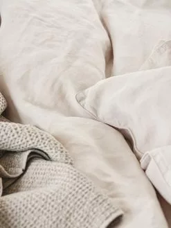 Mille Notti Lino Bettbezug Sand, 140x220 Cm -Home-Verkäufe 2023 mille notti lino bettbezug sand 3 1