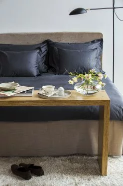 Mille Notti Satina Kissenbezug Dunkelgrau, 60x63 Cm -Home-Verkäufe 2023 mille notti satina kissenbezug 50x60cm dunkelgrau 1