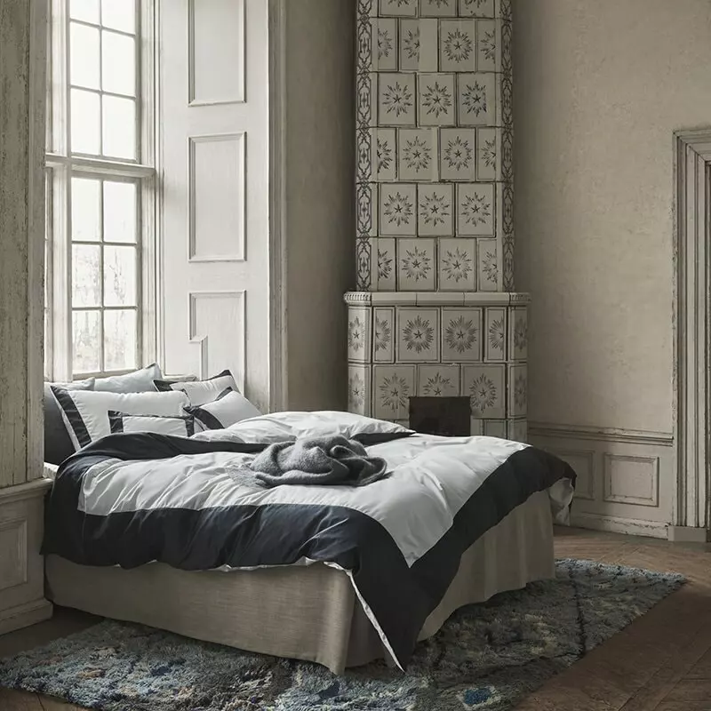 Mille Notti Sobrio Bettdeckenbezug Hellblau / Dunkelblau, 220x220 Cm 4 Mille Notti Sobrio Bettdeckenbezug Hellblau / Dunkelblau, 220x220 Cm – Bild 2