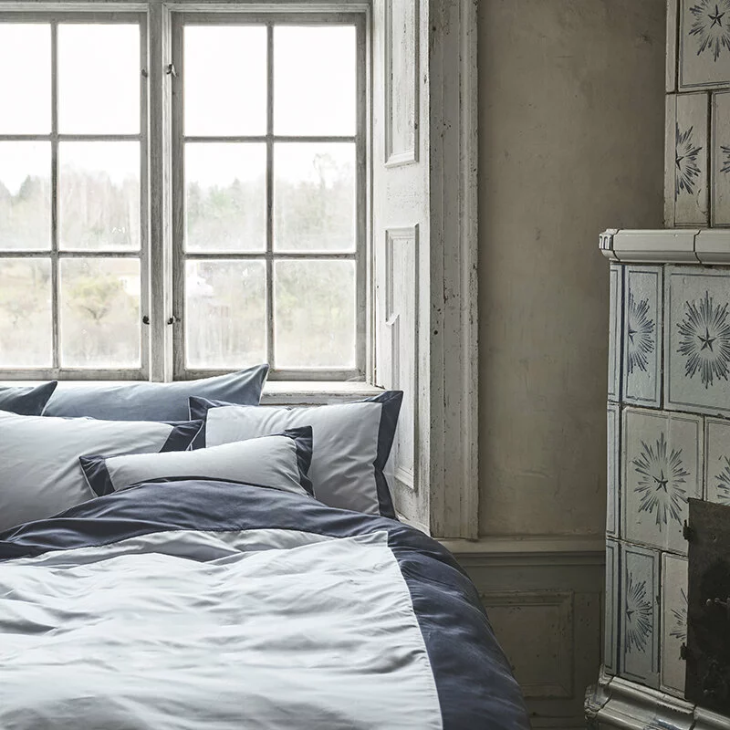 Mille Notti Sobrio Bettdeckenbezug Hellblau / Dunkelblau, 220x220 Cm 5 Mille Notti Sobrio Bettdeckenbezug Hellblau / Dunkelblau, 220x220 Cm – Bild 3