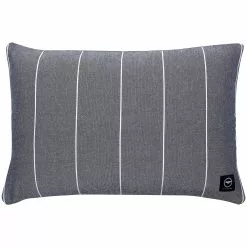 Recycled By Wille Kuddfodral Alma 40x60 Grå/vit M Piping Kissenbezug 40x60 Cm Marin