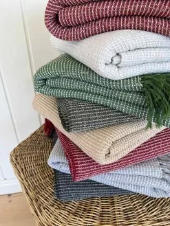 Recycled By Wille Valter Plaid 130x170 Cm, Olivgrün -Home-Verkäufe 2023 recycled by wille valter plaid 130x170 cm 11 1