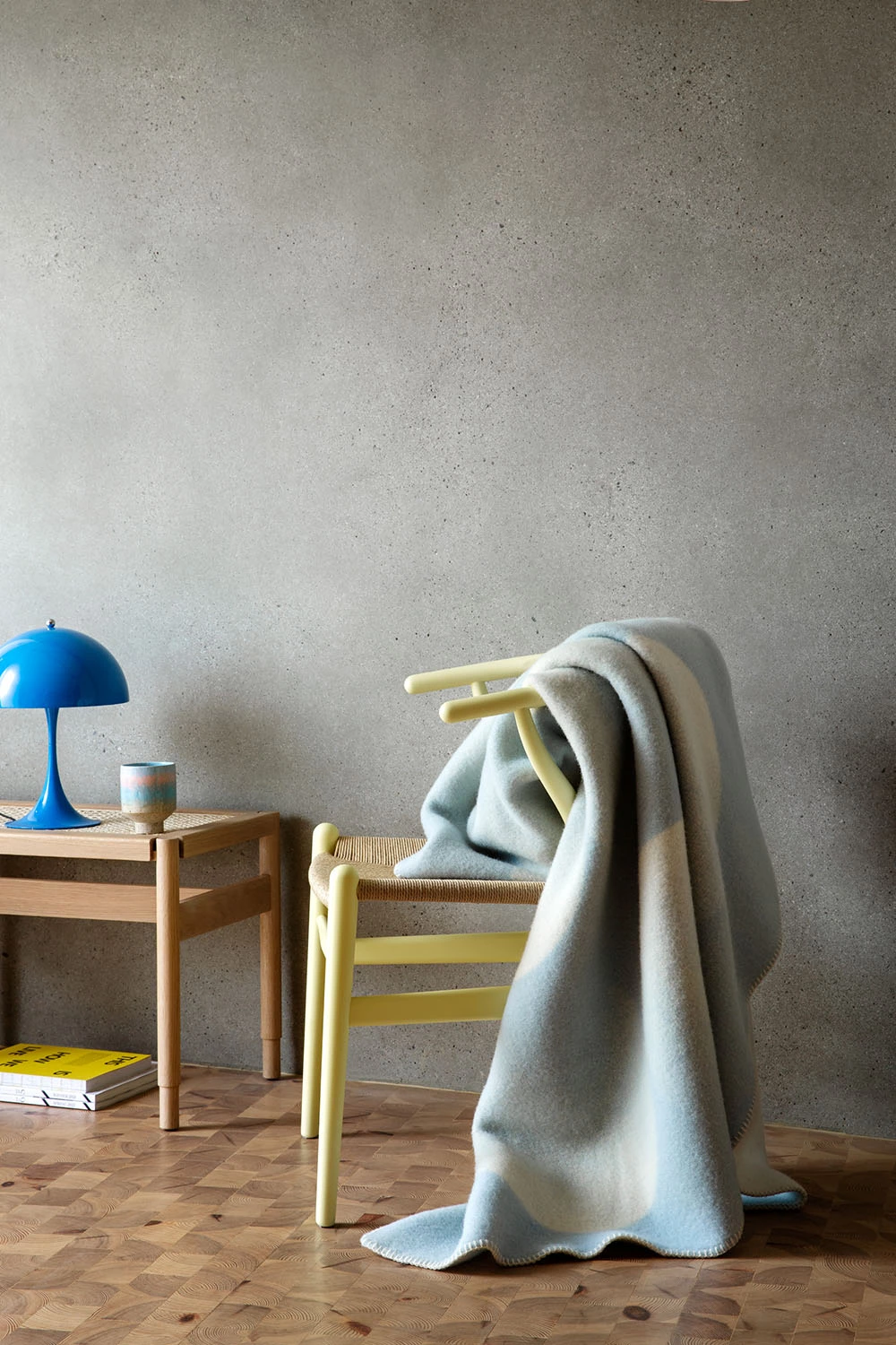 Røros Tweed MOON Wolldecke 135x200 Cm, Crescent Blue 7 Røros Tweed MOON Wolldecke 135x200 Cm, Crescent Blue – Bild 5