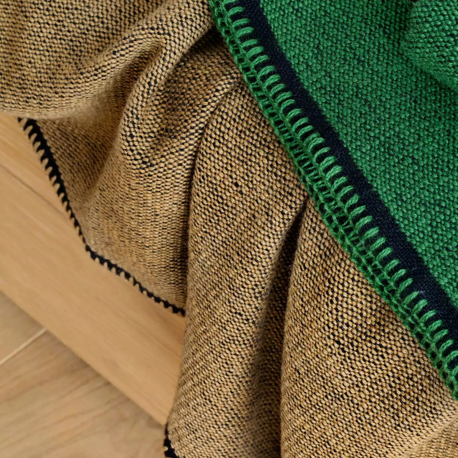 Røros Tweed Picnic Wolldecke, Cognacfarben 150x200 Cm 3 Røros Tweed Picnic Wolldecke, Cognacfarben 150x200 Cm – Bild 2