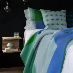 Røros Tweed Syndin Wolldecke 200x135 Cm, Blau / Grün -Home-Verkäufe 2023 rros tweed syndin plaid 200x135 cm 6