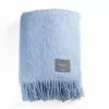Stackelbergs Mohair Decke Gerollte Franse 130x170 Cm, Blue Fog