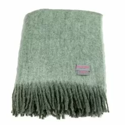 Stackelbergs Mohair Plaid 130x170 Cm, Moss