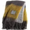 Stackelbergs Mohair Striped Plaid Mustard/Charcoal, 130x170 Cm -Home-Verkäufe 2023 stackelbergs mohair roled fringes mustard charcoal stripe 0