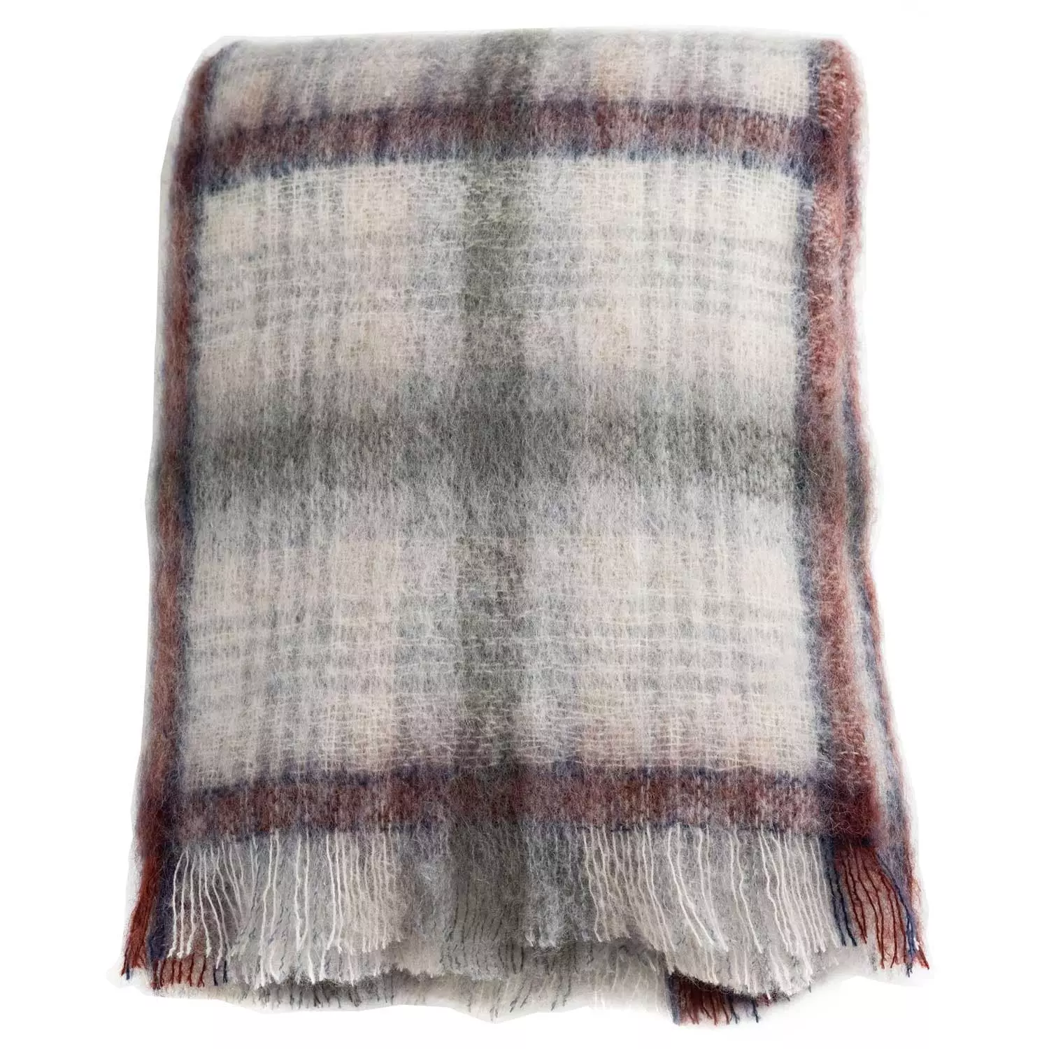 Stackelbergs Rescue Plaid Mohair 130x70 Cm, Beige Check 3 Stackelbergs Rescue Plaid Mohair 130x70 Cm, Beige Check