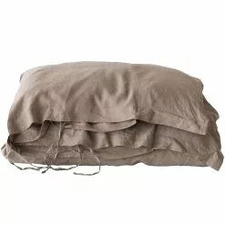 Tell Me More Bettbezug Leinen 150x200 Cm, Kastanie