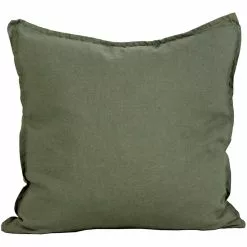 Tell Me More Linen Kissenbezug 50x50 Cm, Khaki