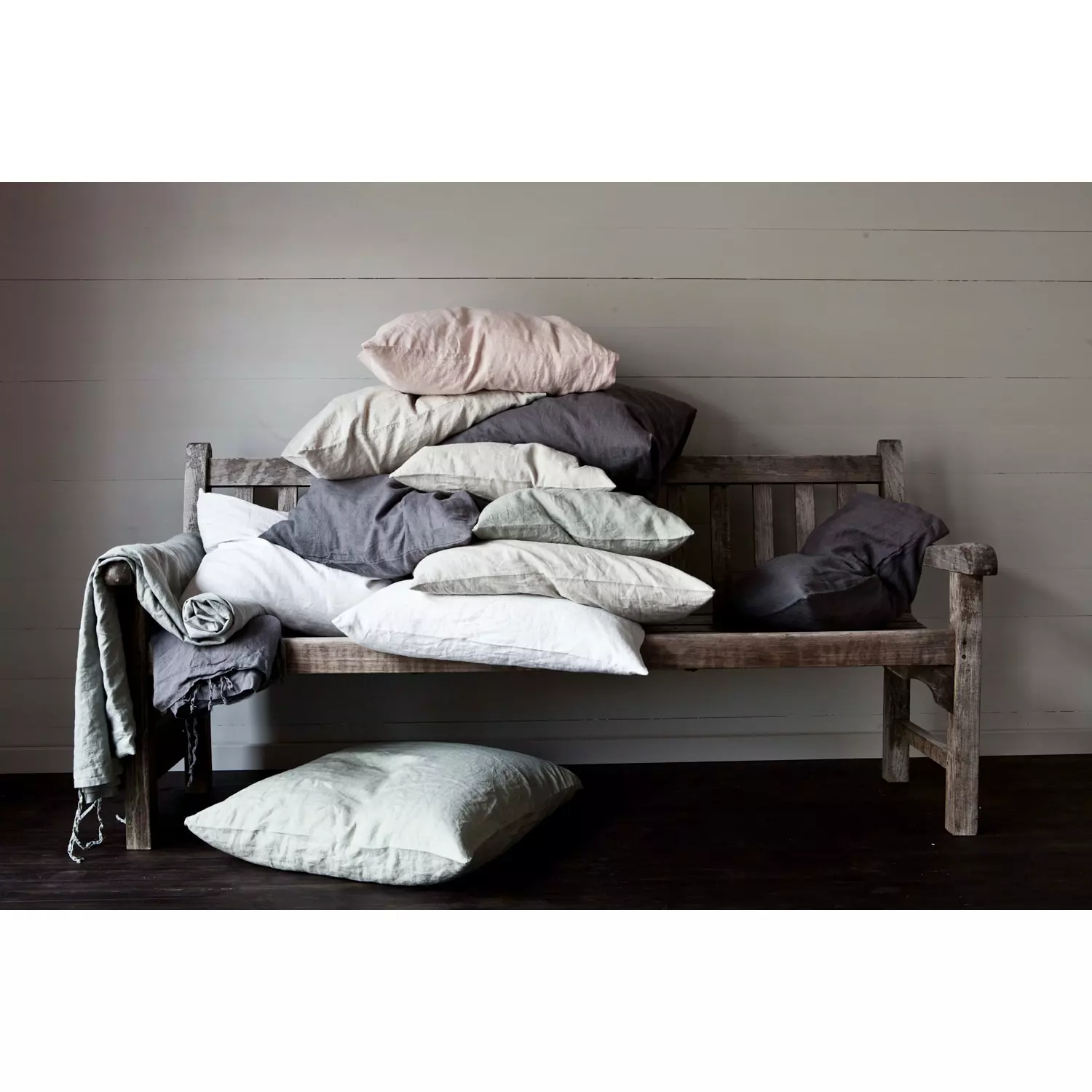 Tell Me More Linen Kissenbezug 65x65 Cm, Grau 5 Tell Me More Linen Kissenbezug 65x65 Cm, Grau – Bild 3