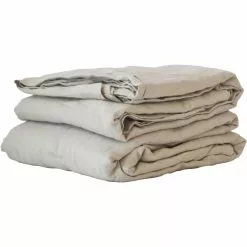 Tell Me More Laken/Tischtuch Leinen 160x270 Cm, Warm Grey