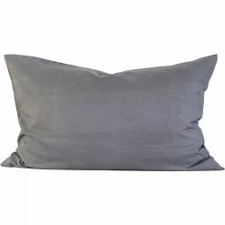 Tell Me More Kissenbezug Leinen 60x90 Cm, Dark Grey