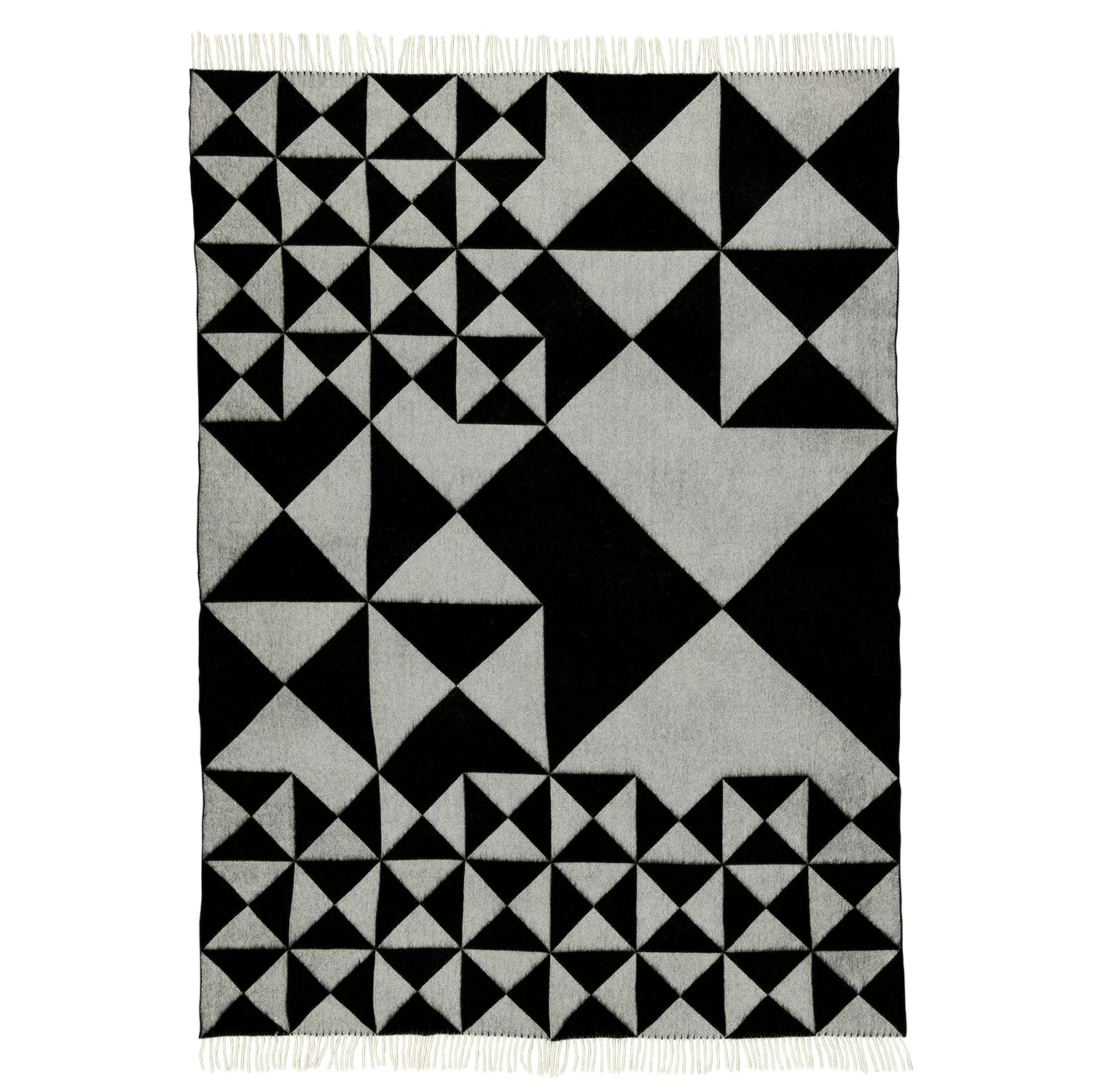 Verpan Mirror Wollplaid 130x190 Cm, Schwarz 3 Verpan Mirror Wollplaid 130x190 Cm, Schwarz