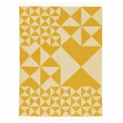 Verpan Mirror Wollplaid 130x190 Cm, Gelb